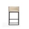 Manhattan Comfort Embassy Barstool in Cream and Black (Set of 3) 3-BS018-CR - alternate 7